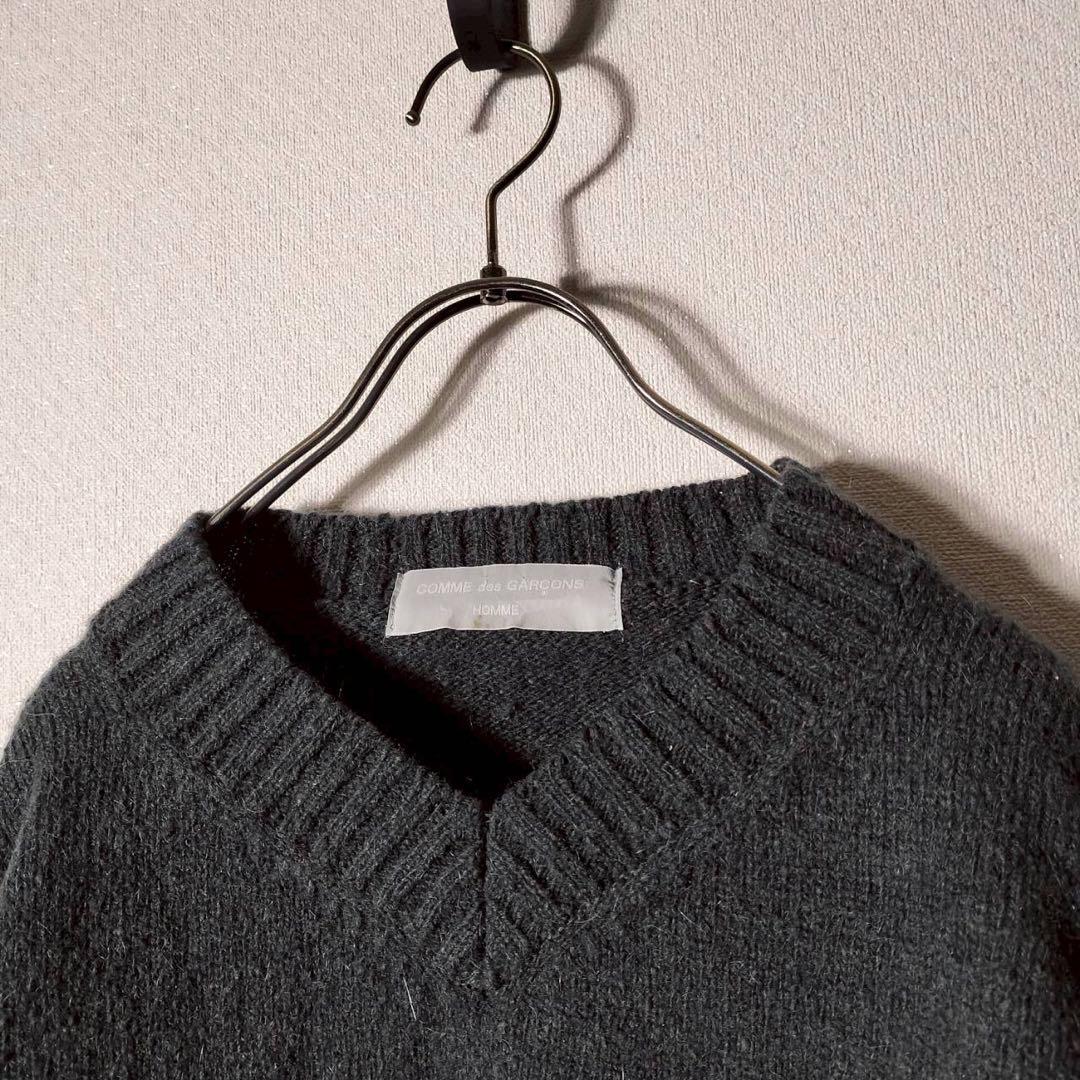 AD1998 田中オム コムデギャルソンオム Vネック プルオーバーニットウール