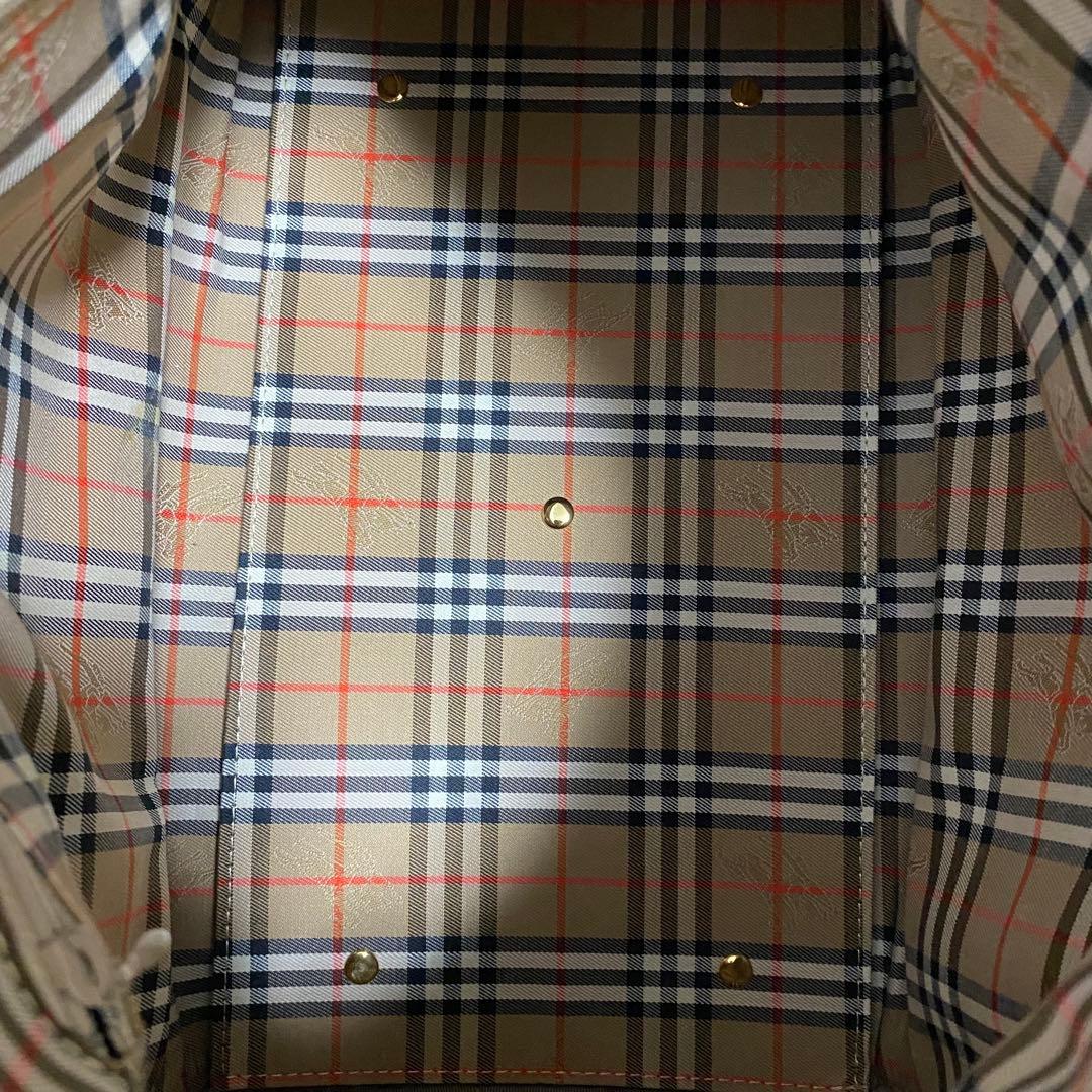 バーバリーズ Burberrys ノヴァチェック レザー ミニボストンバッグ