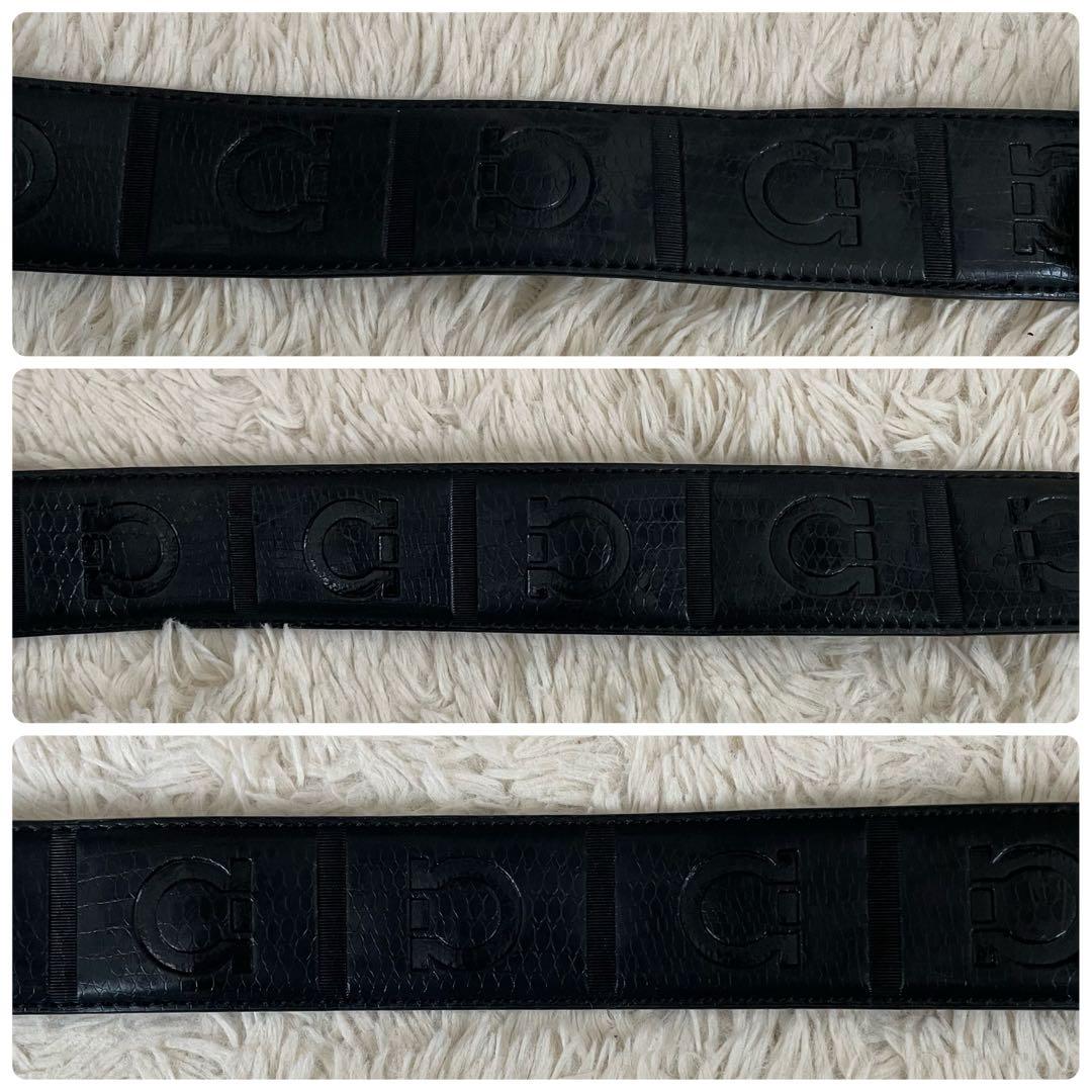 かんたむ様　美品　フェラガモ　ダブルガンチーニ　型押しベルト