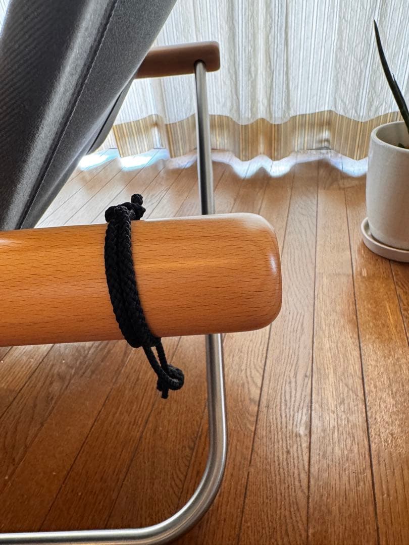 オットマン付き　ニーチェアエックスグレー