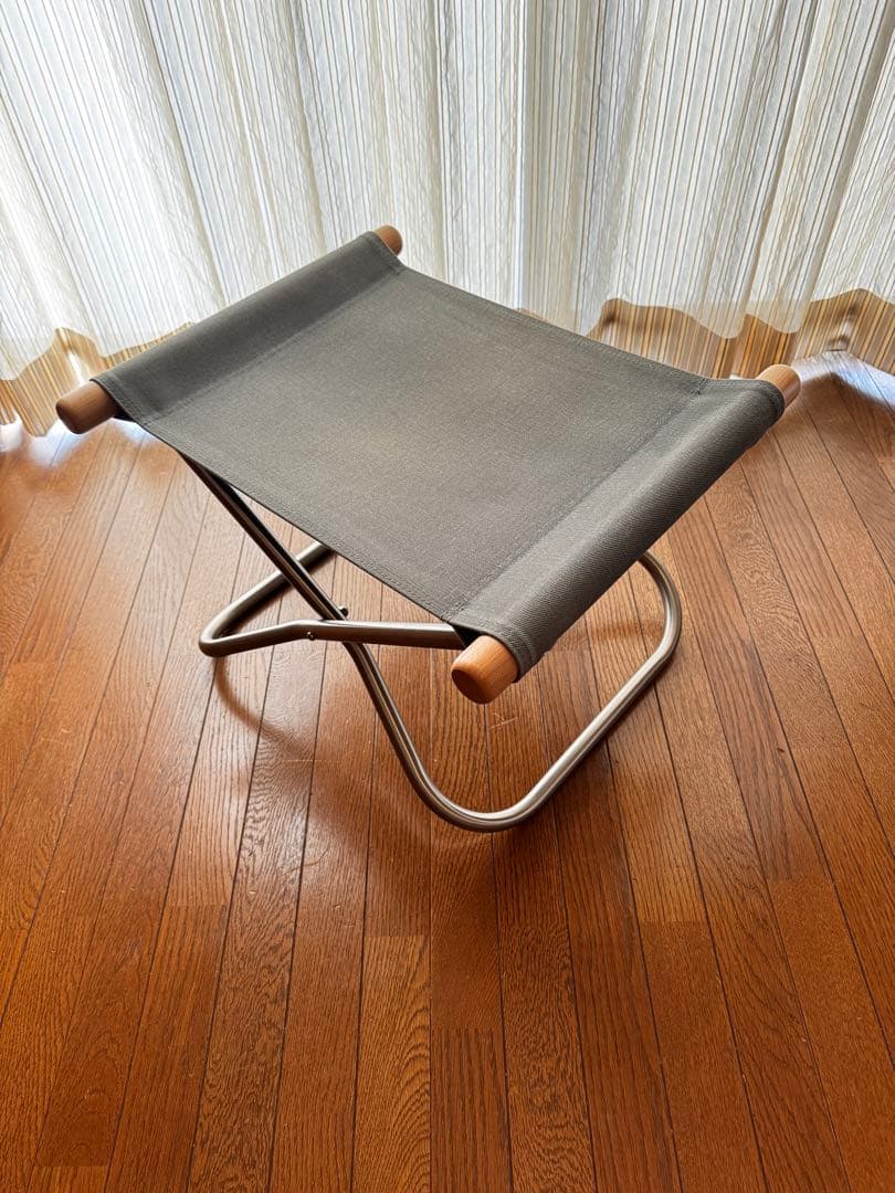 オットマン付き　ニーチェアエックスグレー