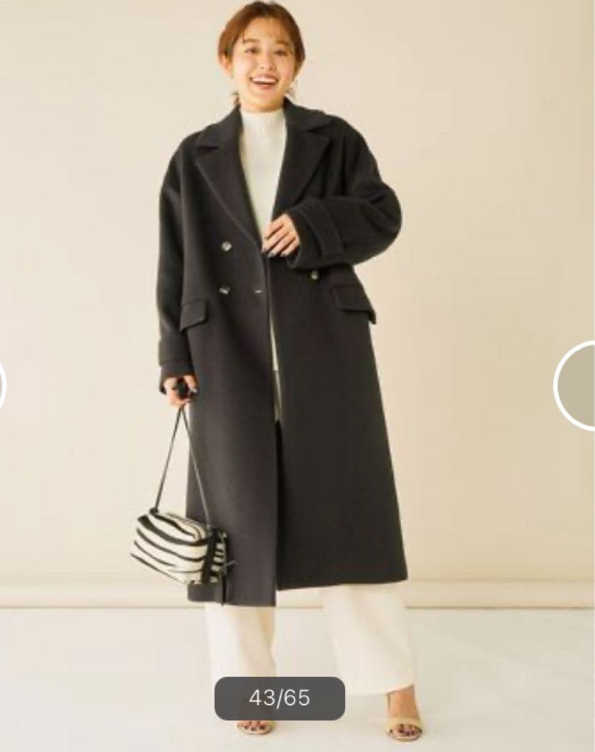 美品★定価46200円 NOLLEY'Sノーリーズ チェスターコートロングコート