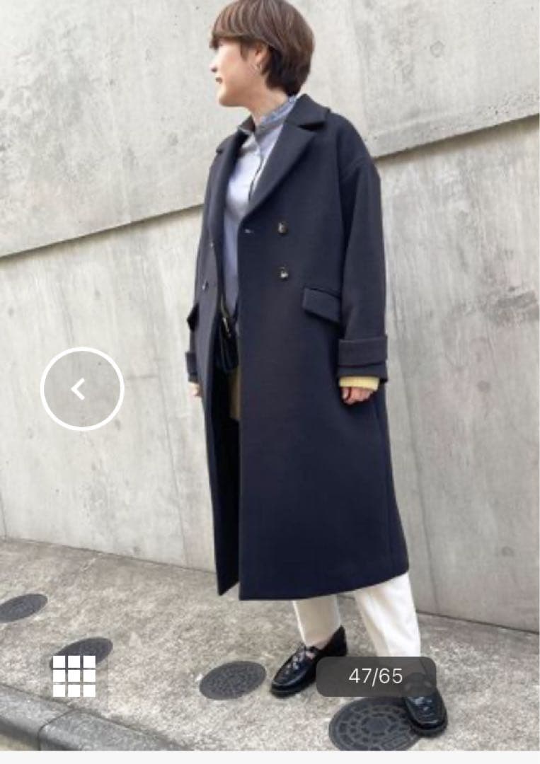 美品★定価46200円 NOLLEY'Sノーリーズ チェスターコートロングコート