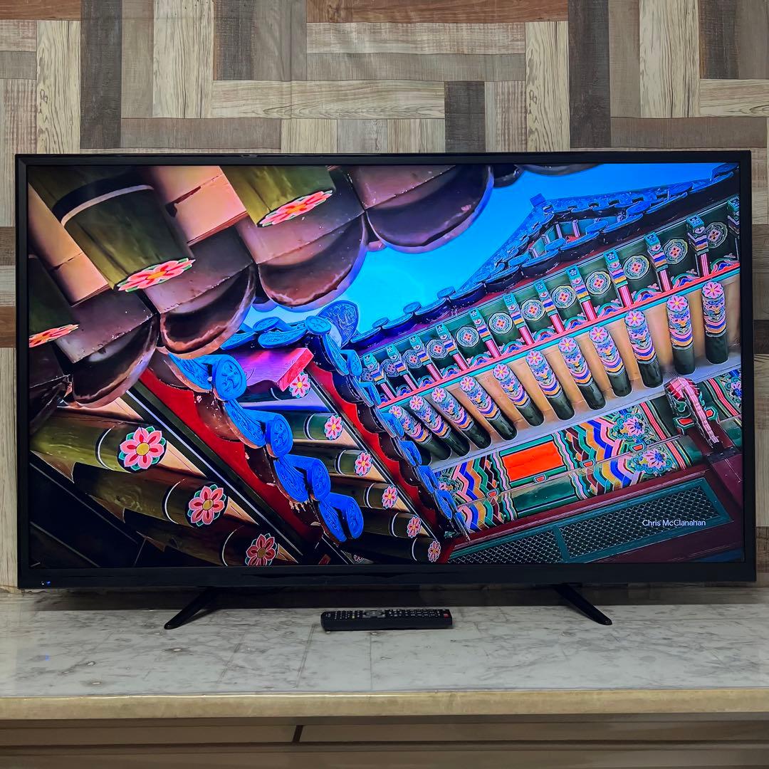 即日受渡❣️全国送料込ユニテク55型4K液晶テレビ外付けHDD録画可