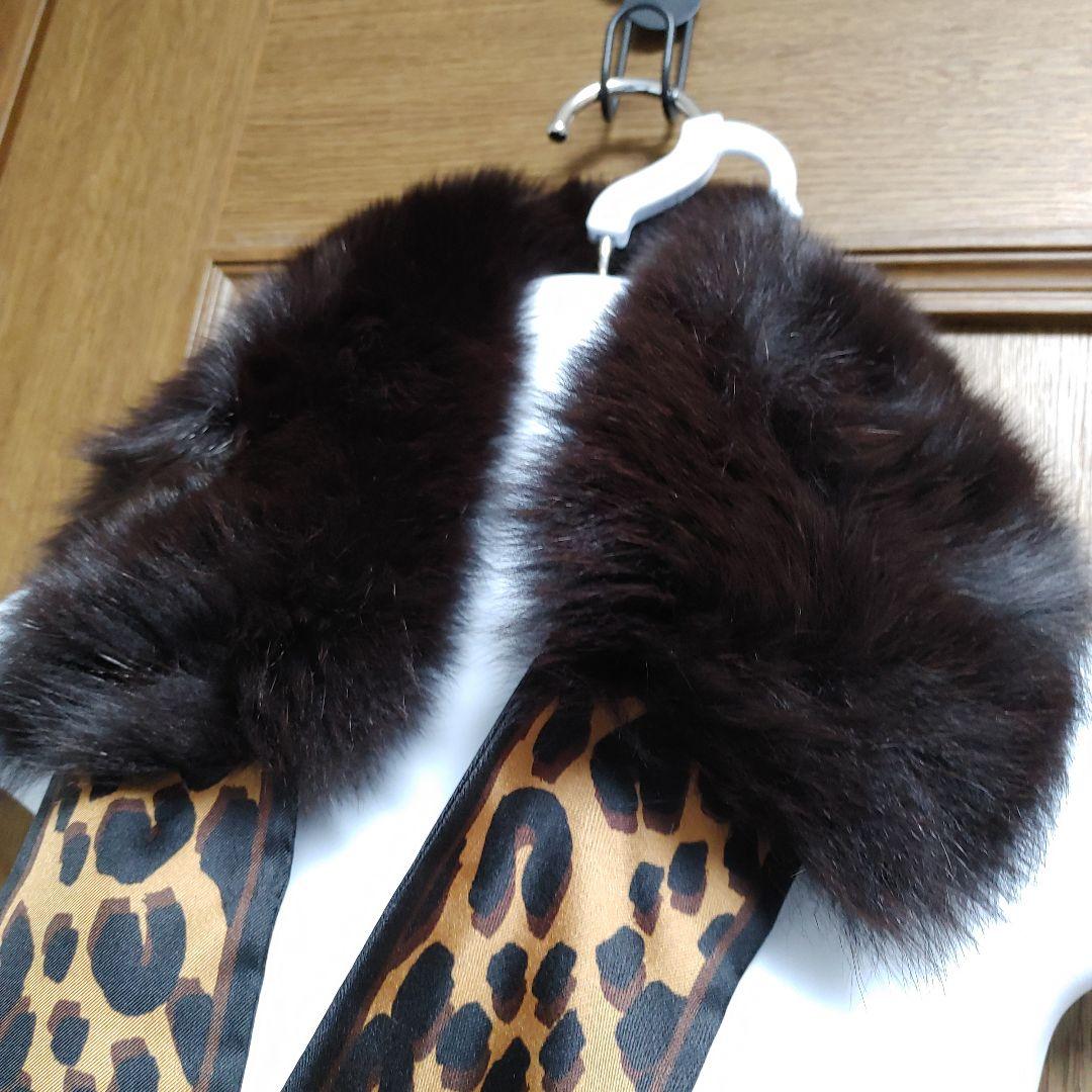 0707123　ルイヴィトン　ファーマフラー　バンドーフリュールフォックス