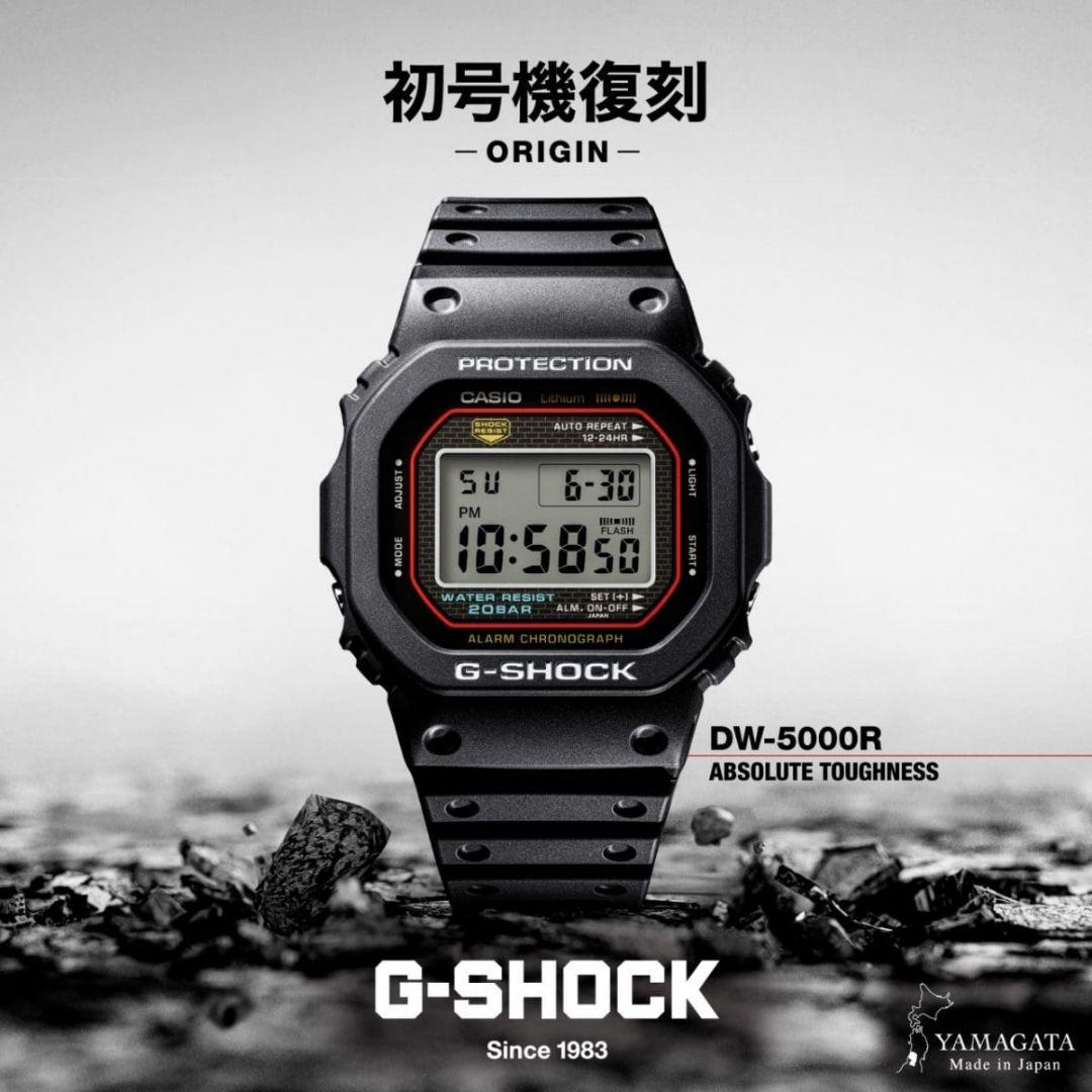 【新品】　DW-5000R-1AJF　G-SHOCK　初代Gショック 復刻モデル
