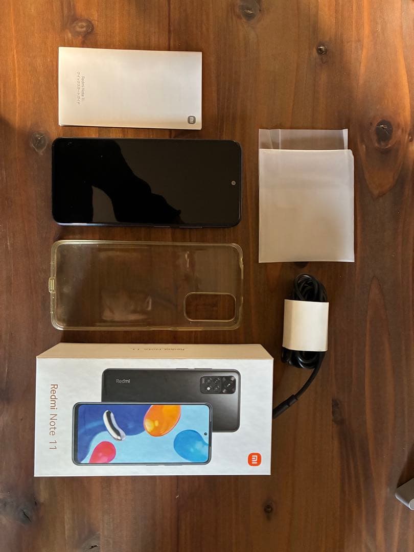 【極美品】Redmi Note 11 本体 充電ケーブル・ケース付