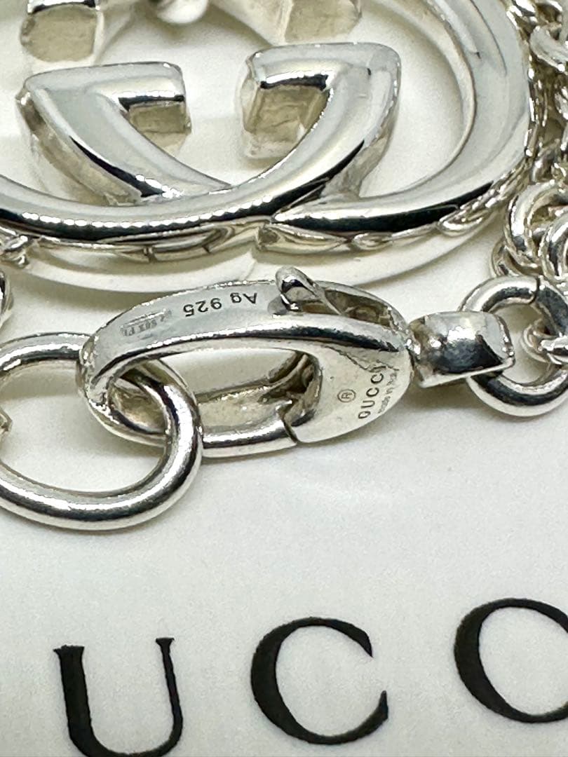 GUCCI シルバー ダブルGネックレス