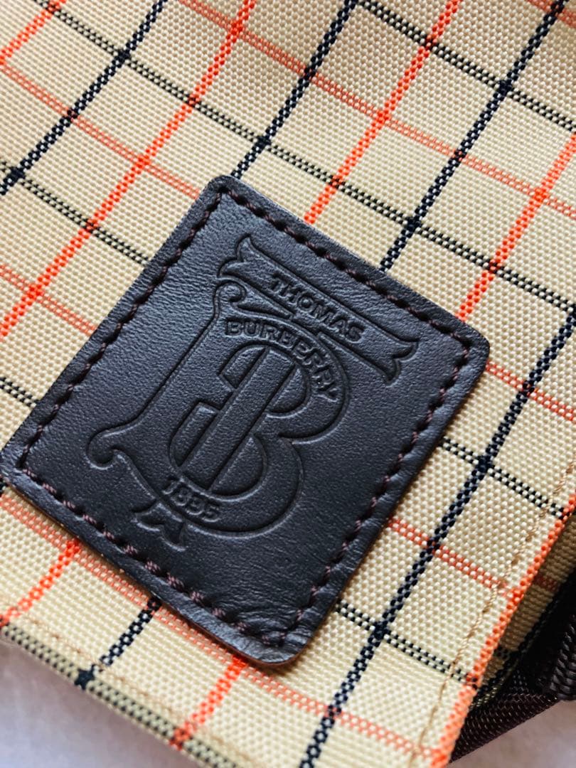 トーマス　バーバリー Burberry チェック柄 ボディバッグ・ウエストポーチ