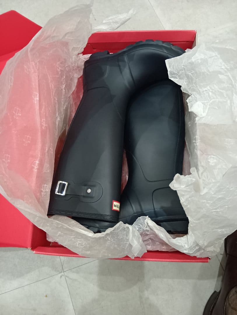 未使用　ハンター　レインブーツ