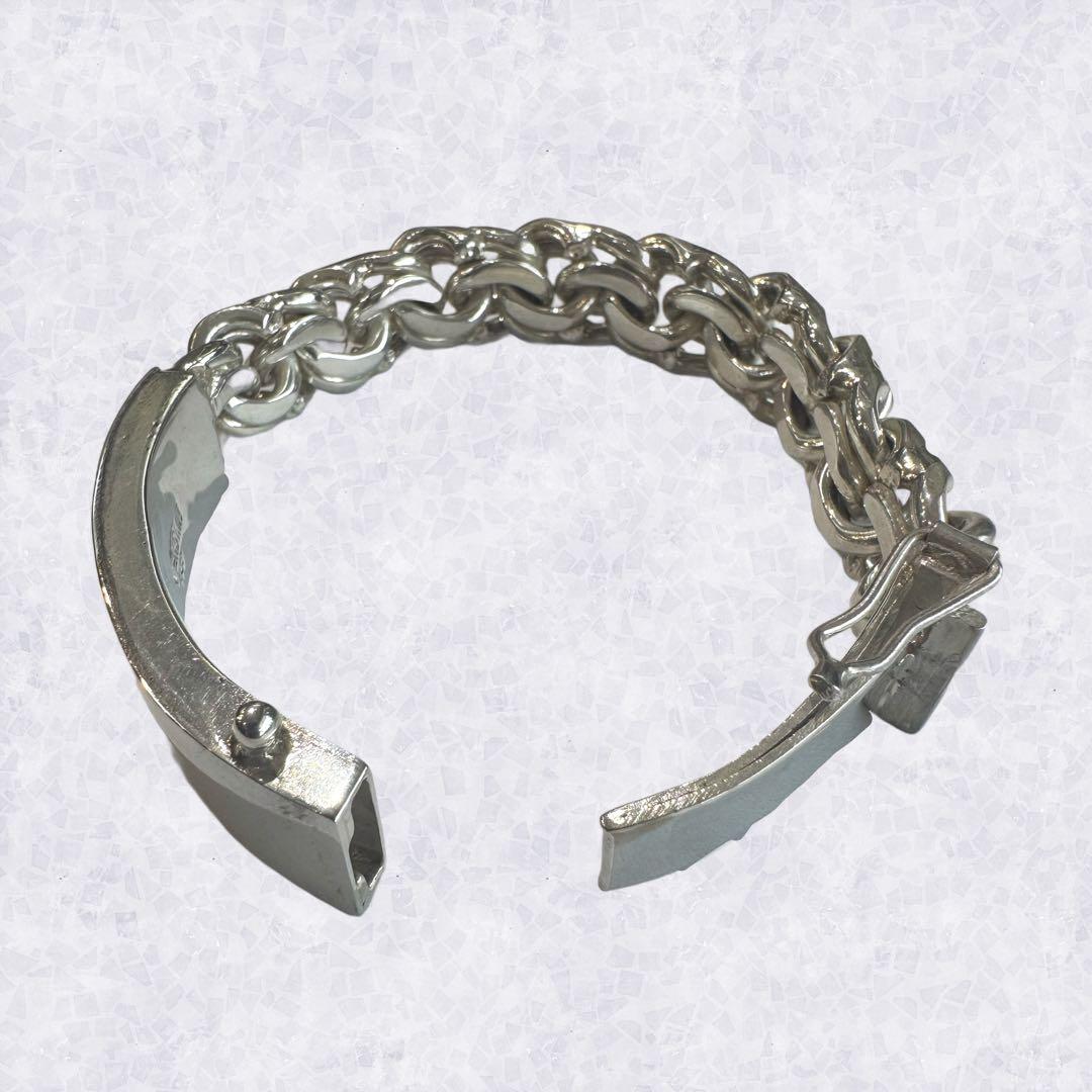 VERSANI ベルサーニ　ヴィンテージブレスレット重厚シルバー925 131g