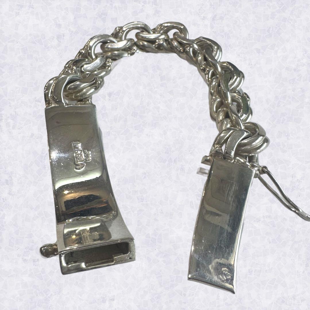 VERSANI ベルサーニ　ヴィンテージブレスレット重厚シルバー925 131g