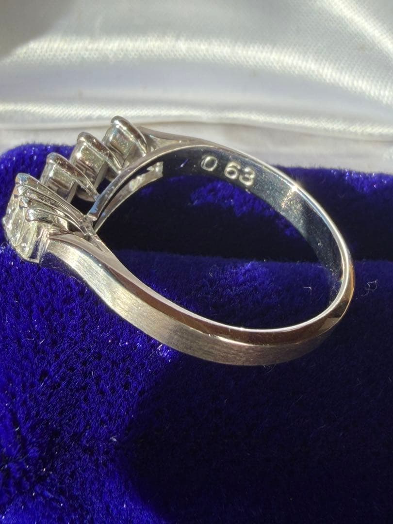 マーキスカット　ダイヤリング　12号