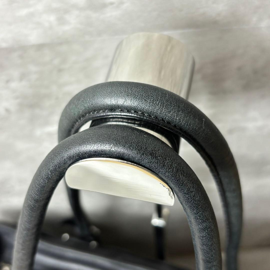 TUMI トートバッグ ビジネス レザー 本革 肩掛け可能 ブラック 保存袋