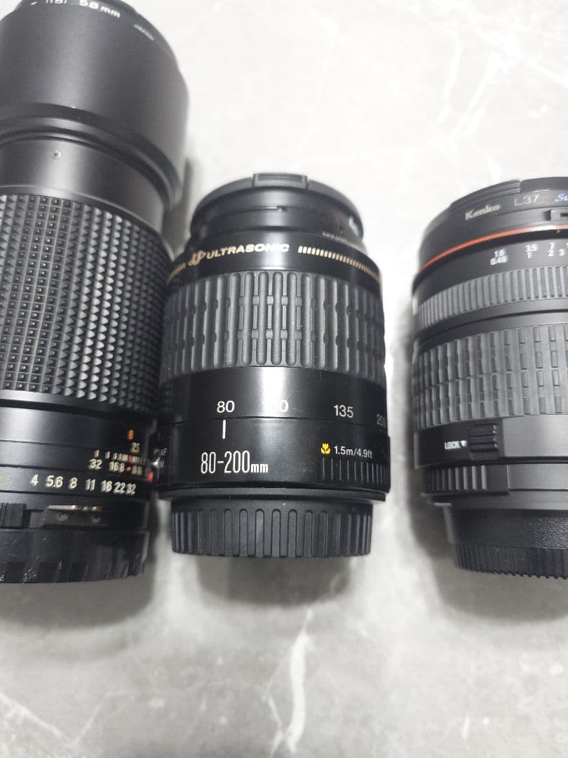 カメラ レンズ 3個