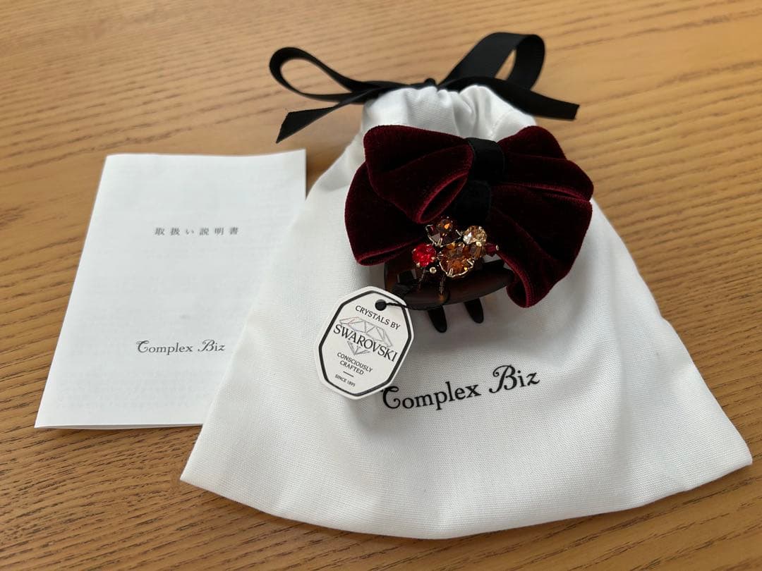 Complex Biz スワロフスキー ヘアクリップ