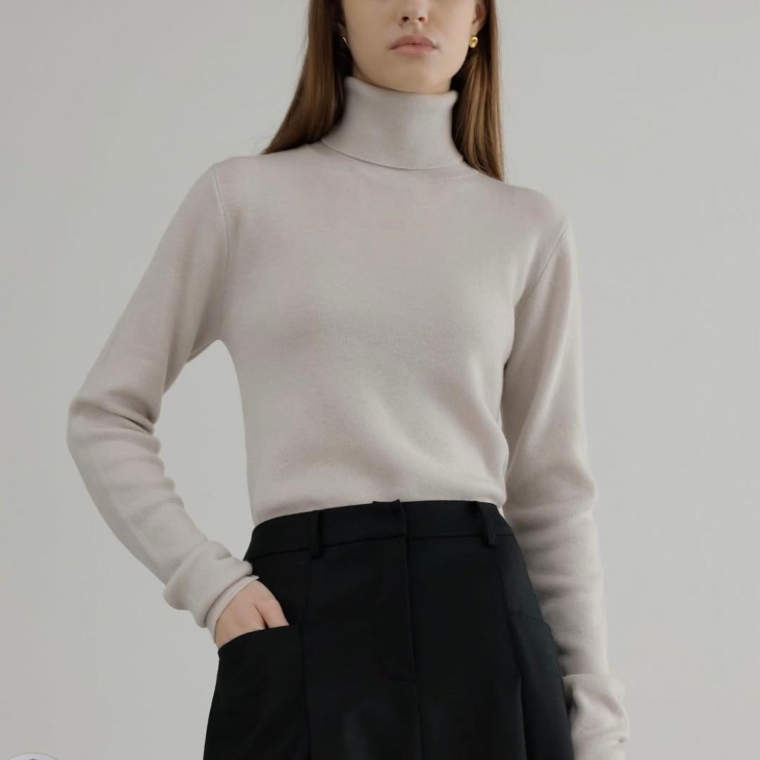 新品Na.e EVER SERIES Turtle Neck Slim Knit