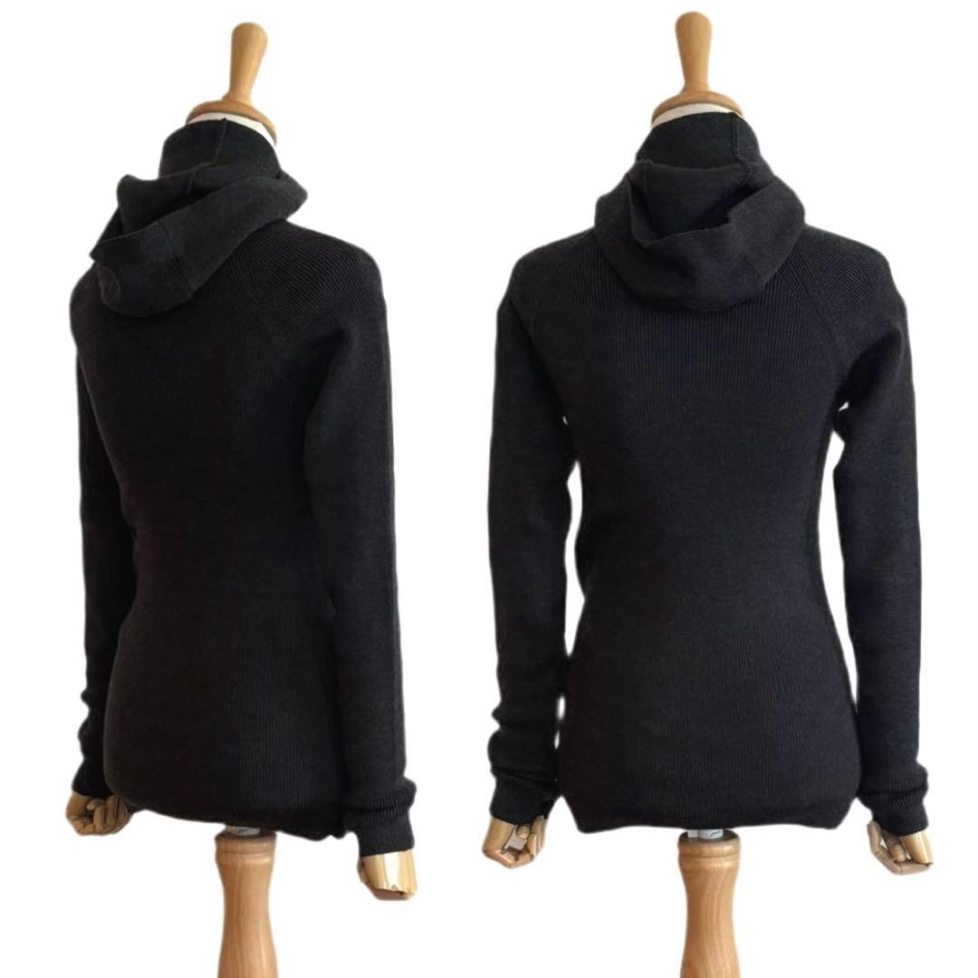 【LIMI feu】 ストレッチモンキーセーター ウール素材 グレー