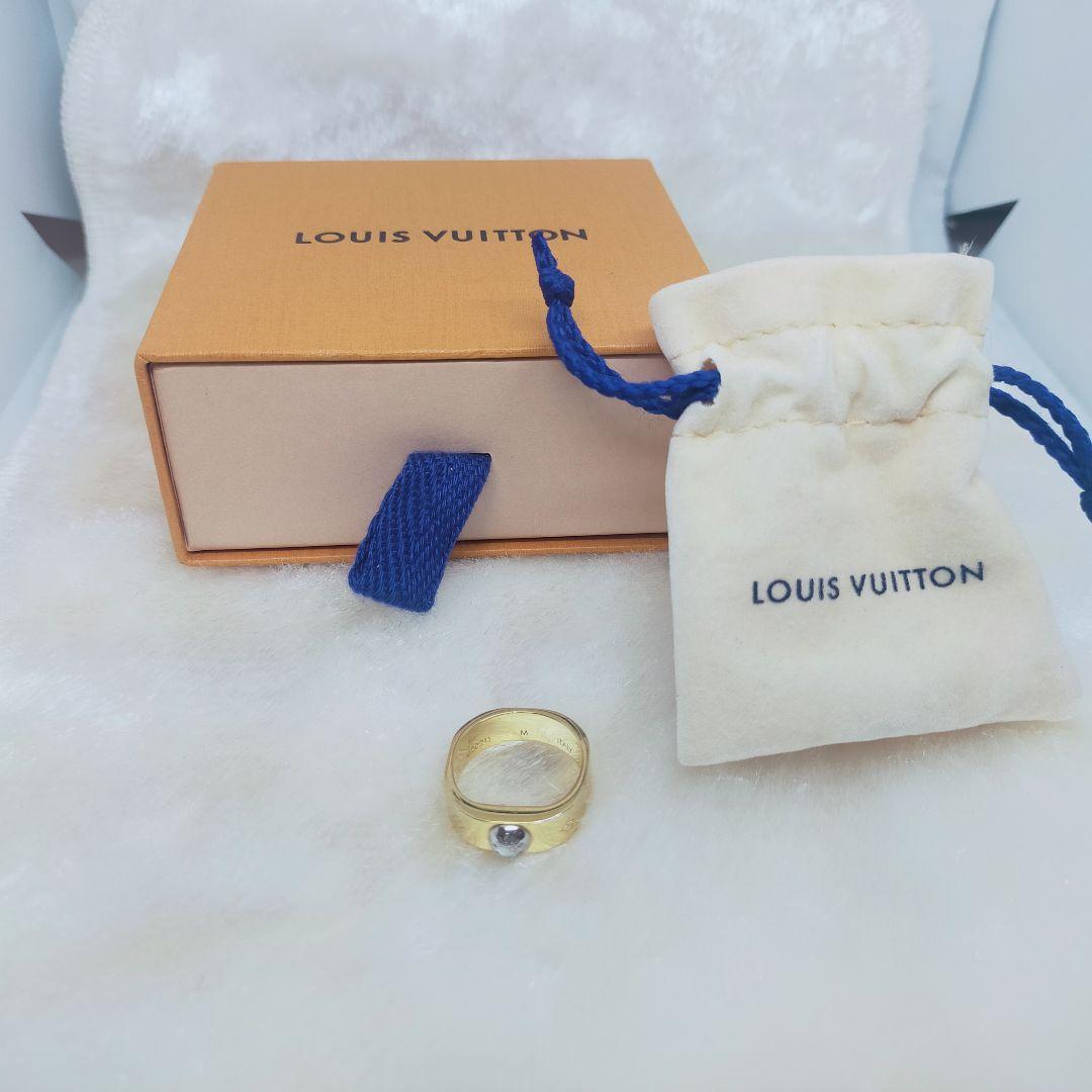 ルイヴィトン LOUIS VUITTONバーグ ナノグラム リング M00210