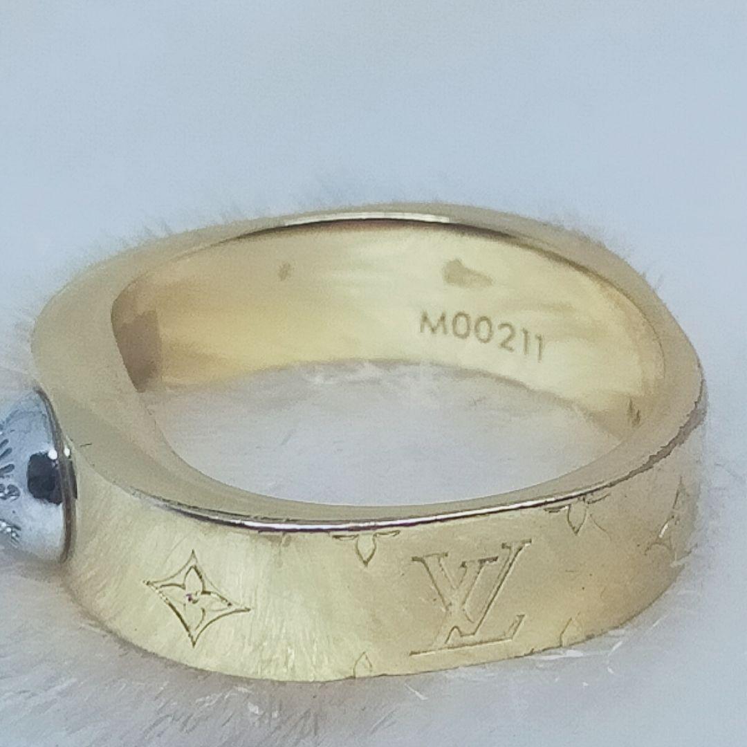 ルイヴィトン LOUIS VUITTONバーグ ナノグラム リング M00210
