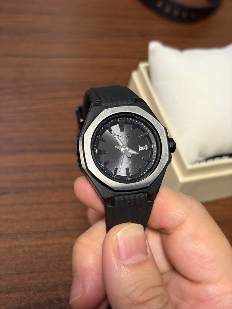 CASIO G-MS BABY-G ブラックMSG-350W 電波ソーラー　防水