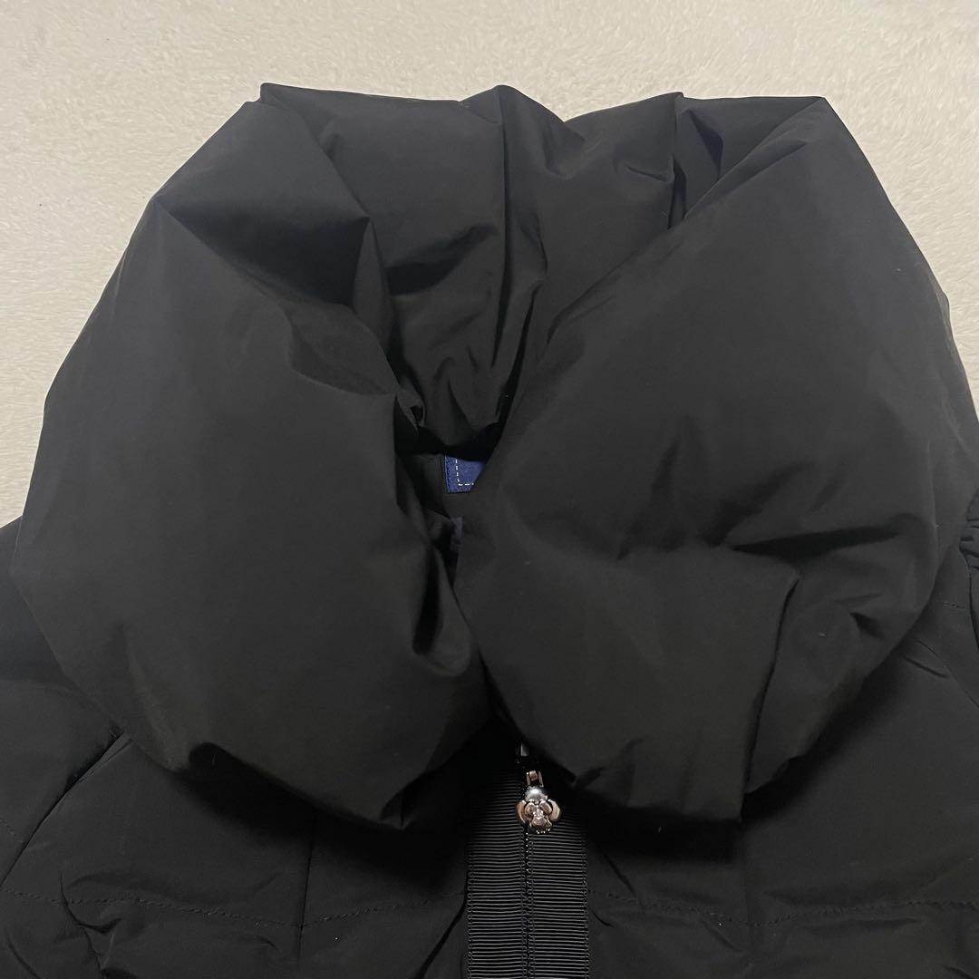 M'S GRACYエムズグレイシー グログランリボン付きダウンコート ブラック