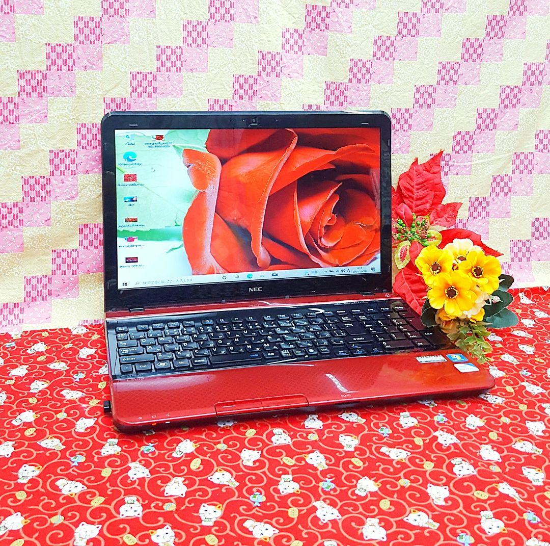 極上品♥大人気♥新品SSD512GB♥レッド色♥新型Win11搭載♥動画編集