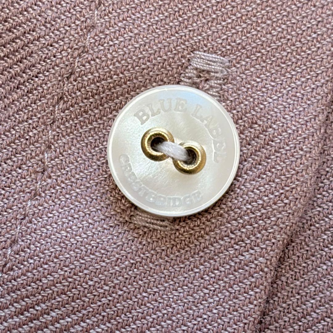 美品　ブルーレーベル クレストブリッジ チェックエアリーツイルブラウス　38