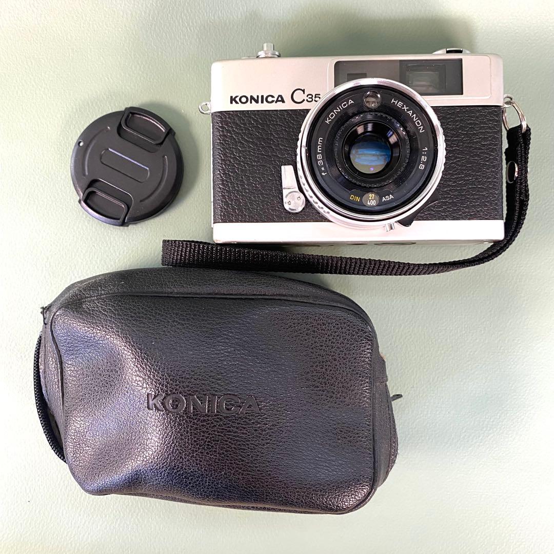 【作動保証1ヶ月】整備済、完動品/ コニカ Konica C35 初期型