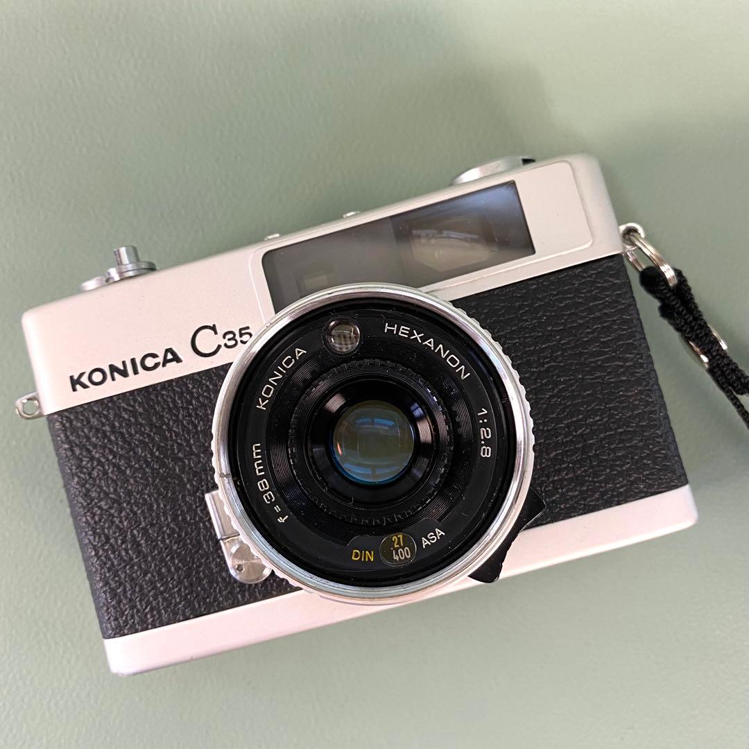 【作動保証1ヶ月】整備済、完動品/ コニカ Konica C35 初期型