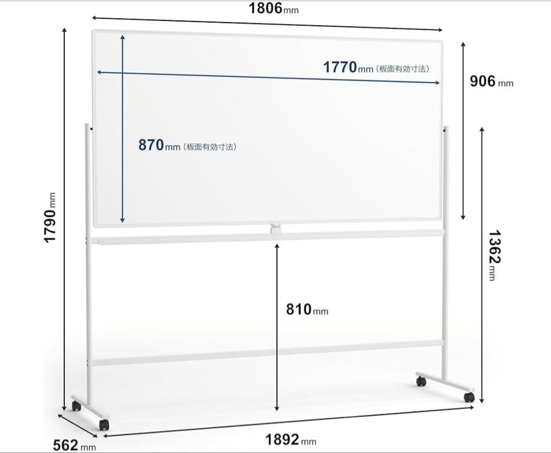 東京・神奈川送料無料　両面仕様　プラスホワイトボード WB-1809DSPT