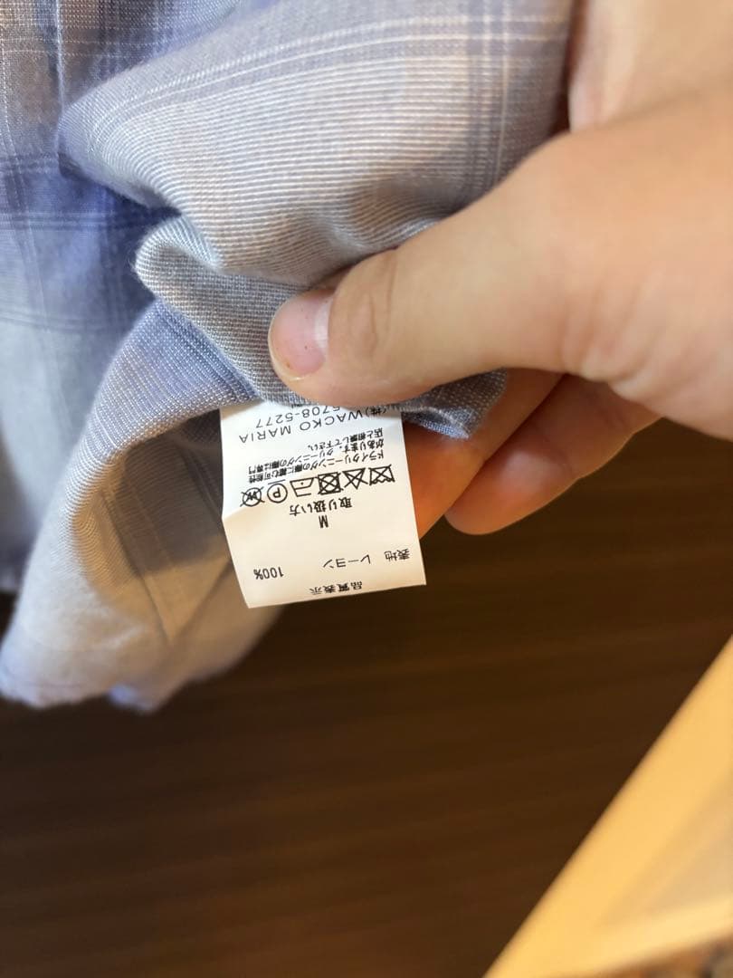 ワコマリア　オンブレチェックシャツ