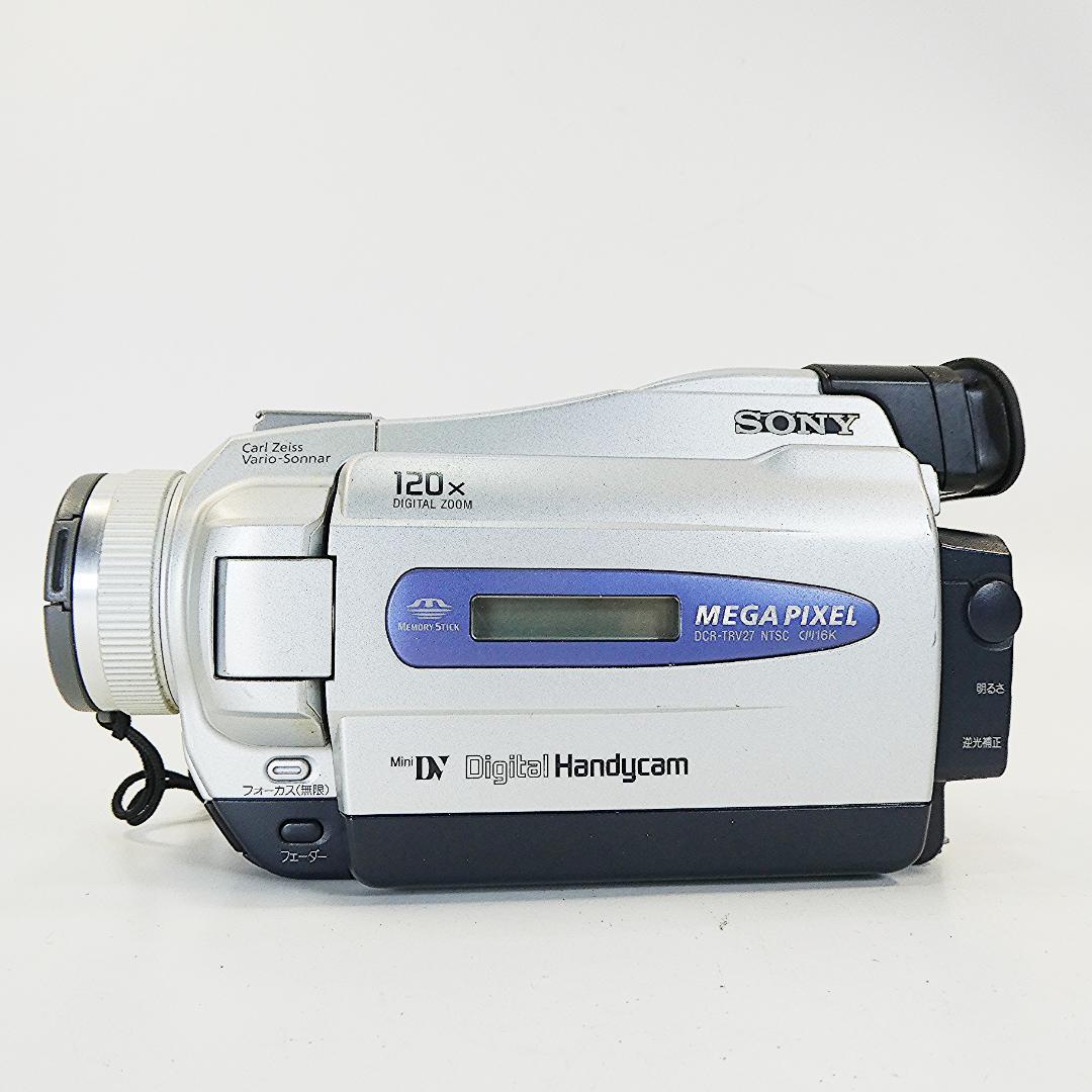 動作品ソニー DCR-TRV27 Mini DVビデオカメラDVDダビングに最適