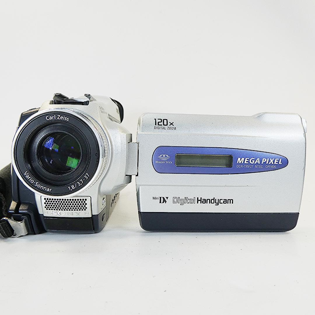 動作品ソニー DCR-TRV27 Mini DVビデオカメラDVDダビングに最適