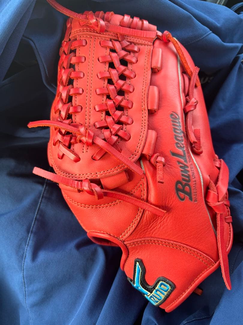 Mizuno Buw League 軟式グローブ 赤　レッド