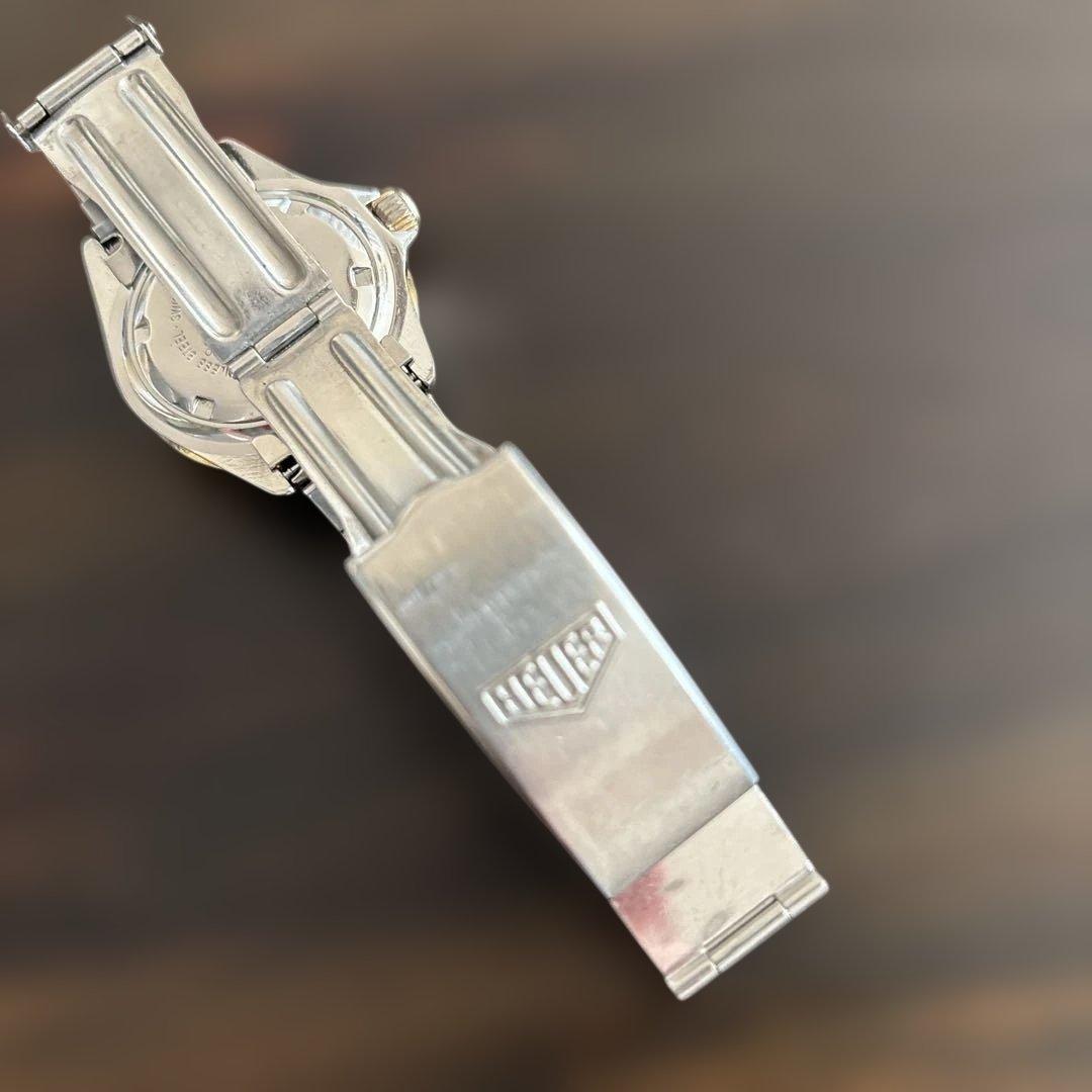 正規品ですがジャンク扱いにて‼️ ホイヤー黒文字盤