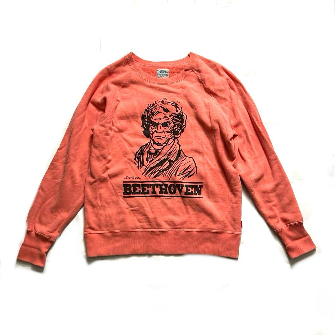 希少WTAPS×PEANUTSベートーヴェントレーナー染み込みプリント14S/S