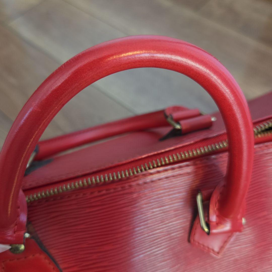 ルイ・ヴィトン エピレザー ボストンバッグ レッド