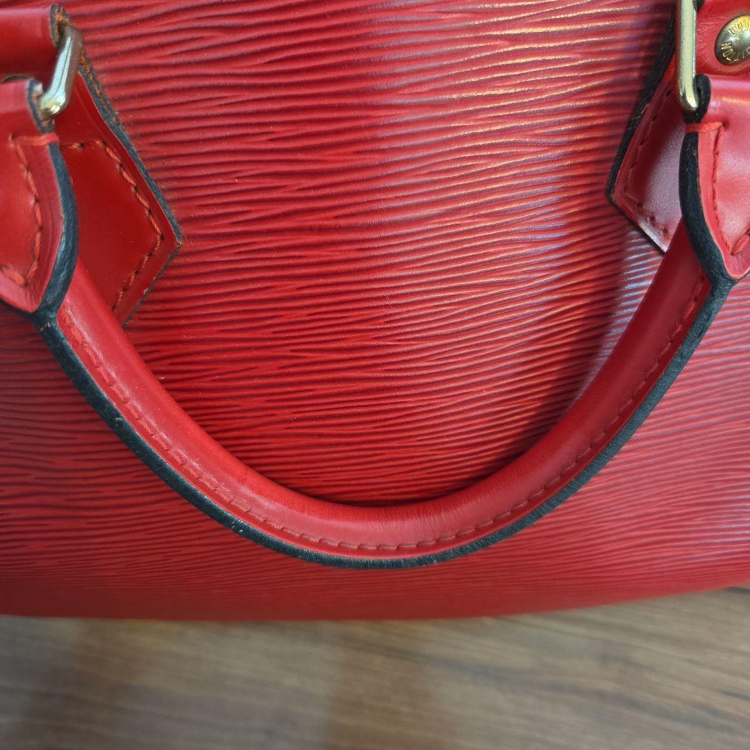 ルイ・ヴィトン エピレザー ボストンバッグ レッド