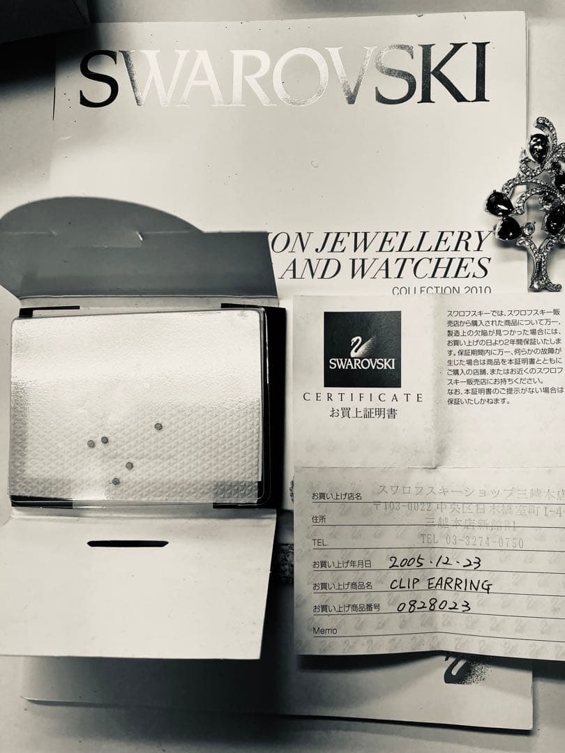 [SWAROVSKI]未使用・心動かす美しさ、輝く技巧スワロフスキーのブローチ