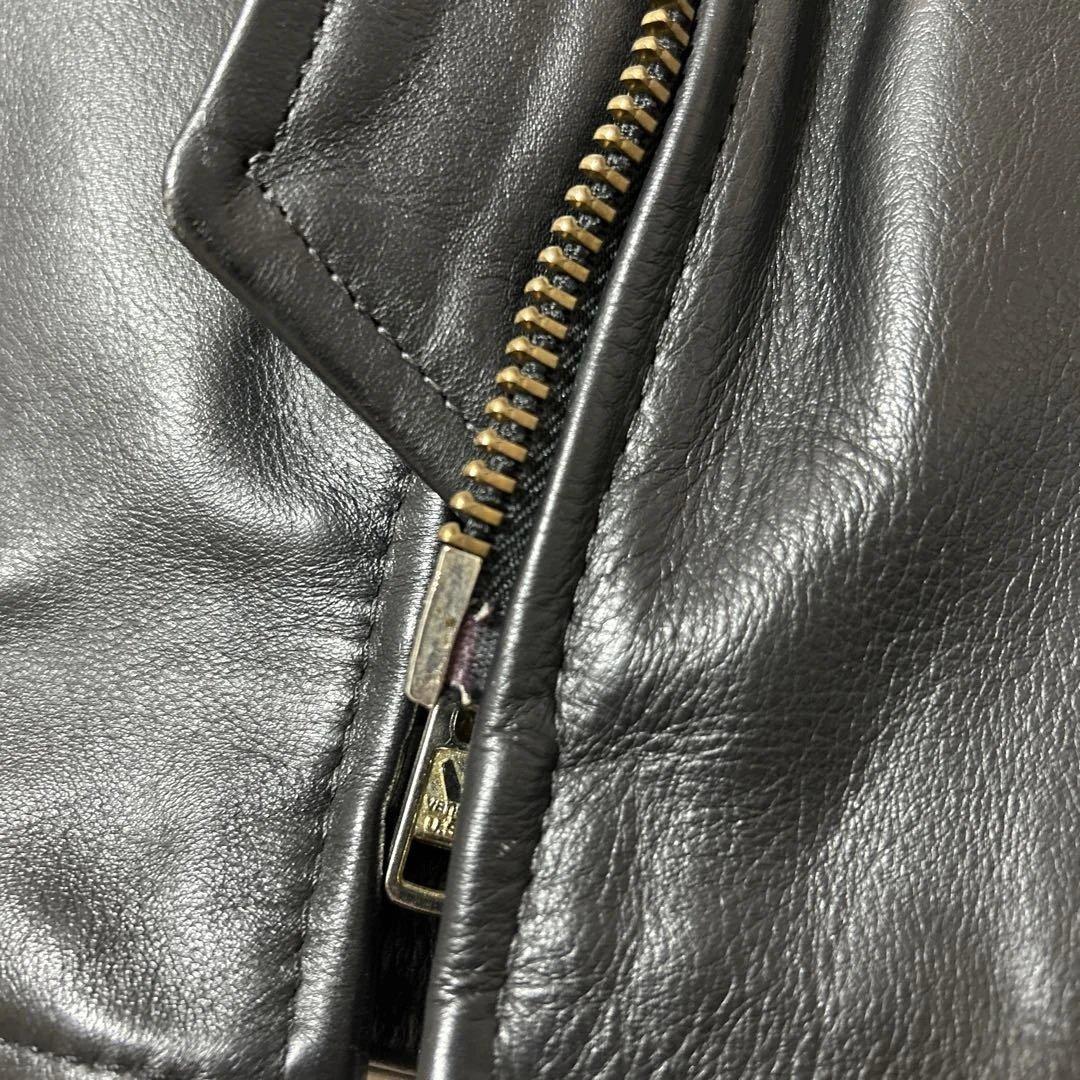 Vanson バンソン　シングルライダースジャケットUSA製ブラック黒サイズ40