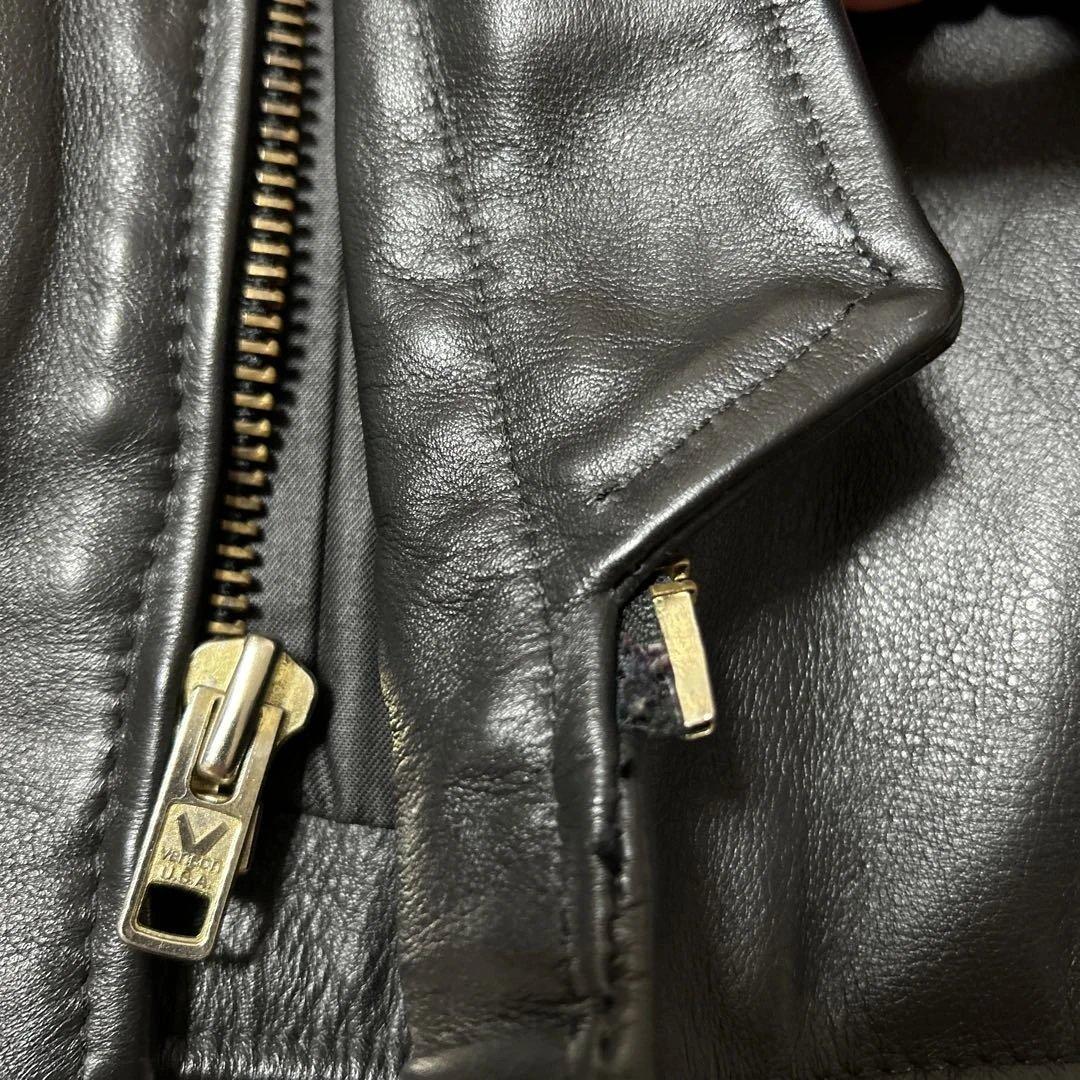 Vanson バンソン　シングルライダースジャケットUSA製ブラック黒サイズ40