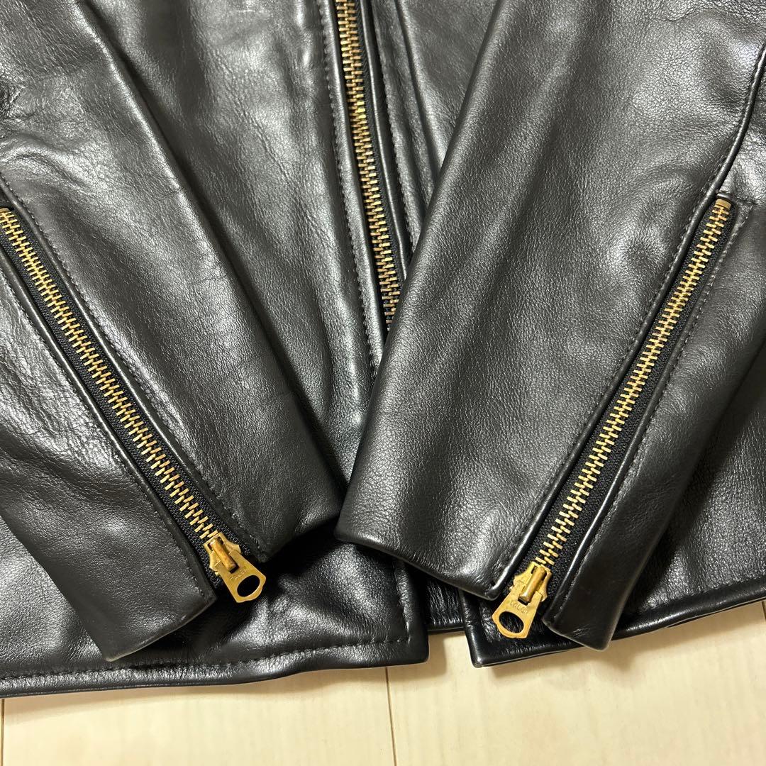 Vanson バンソン　シングルライダースジャケットUSA製ブラック黒サイズ40