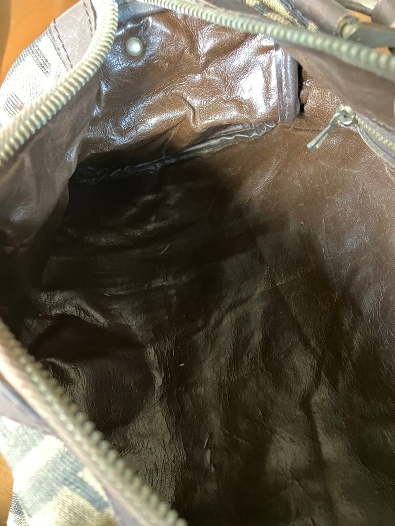 Fendi ミニボストンバッグ キャンバス・ズッカ