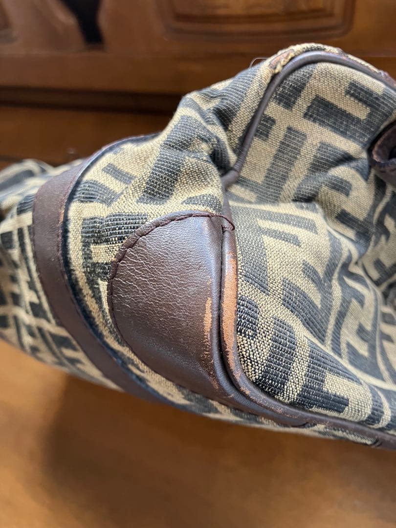 Fendi ミニボストンバッグ キャンバス・ズッカ