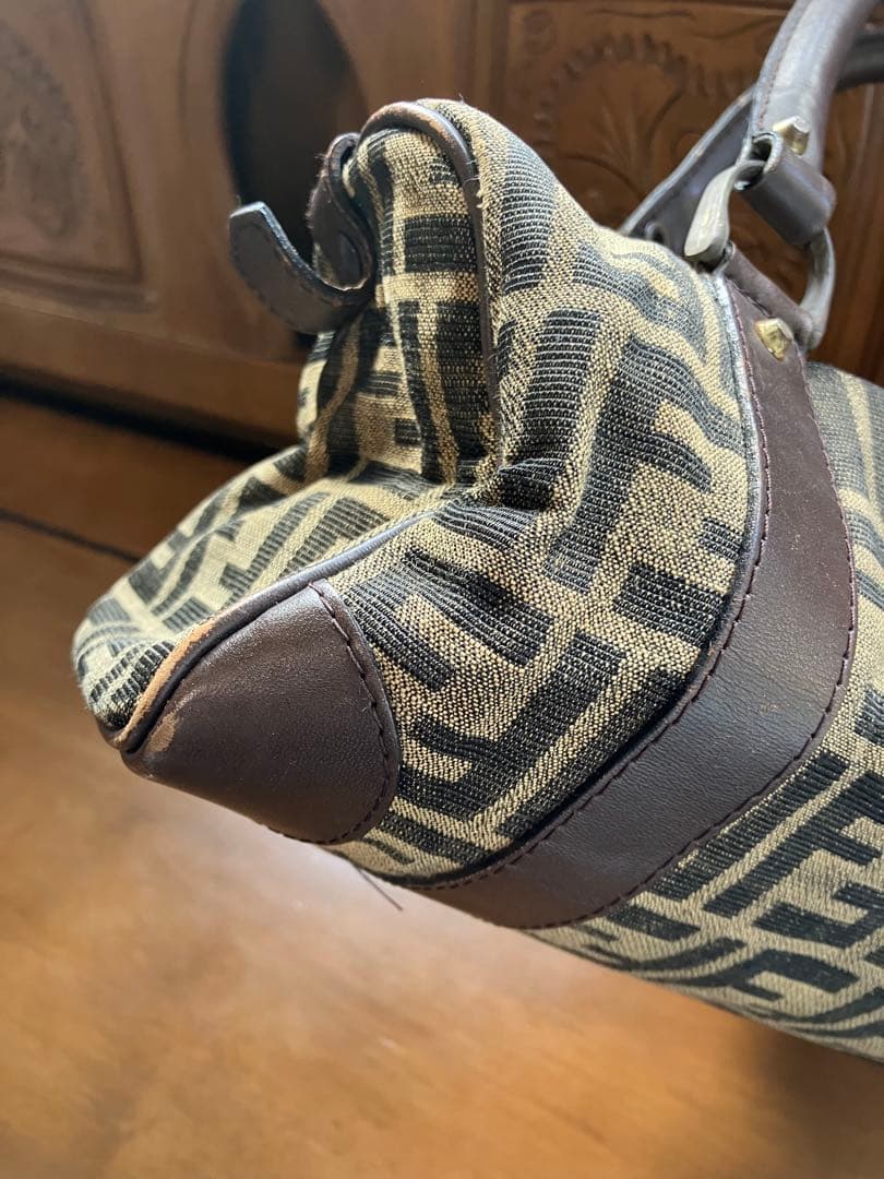 Fendi ミニボストンバッグ キャンバス・ズッカ