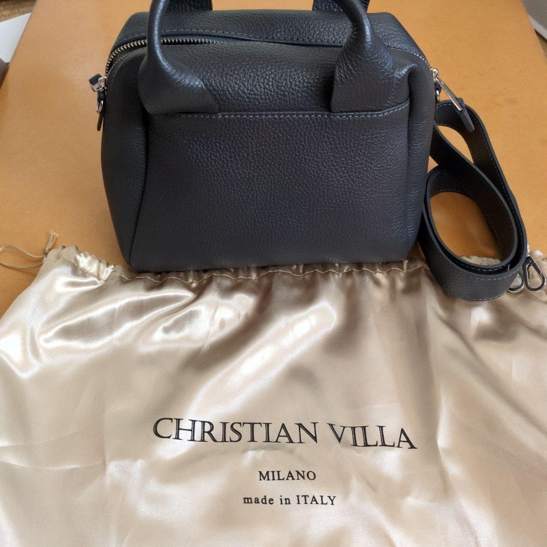 美品CHRISTIAN VILLA Boston 2-way チャコールグレー