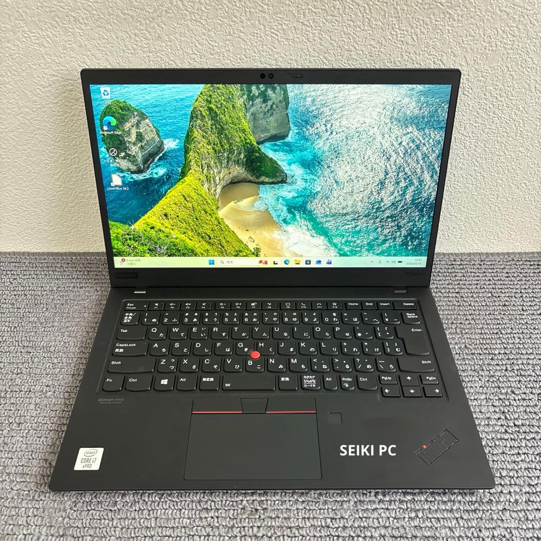 Windowsノート本体 lenovo thinkpad X1 Carbon i7-10610U