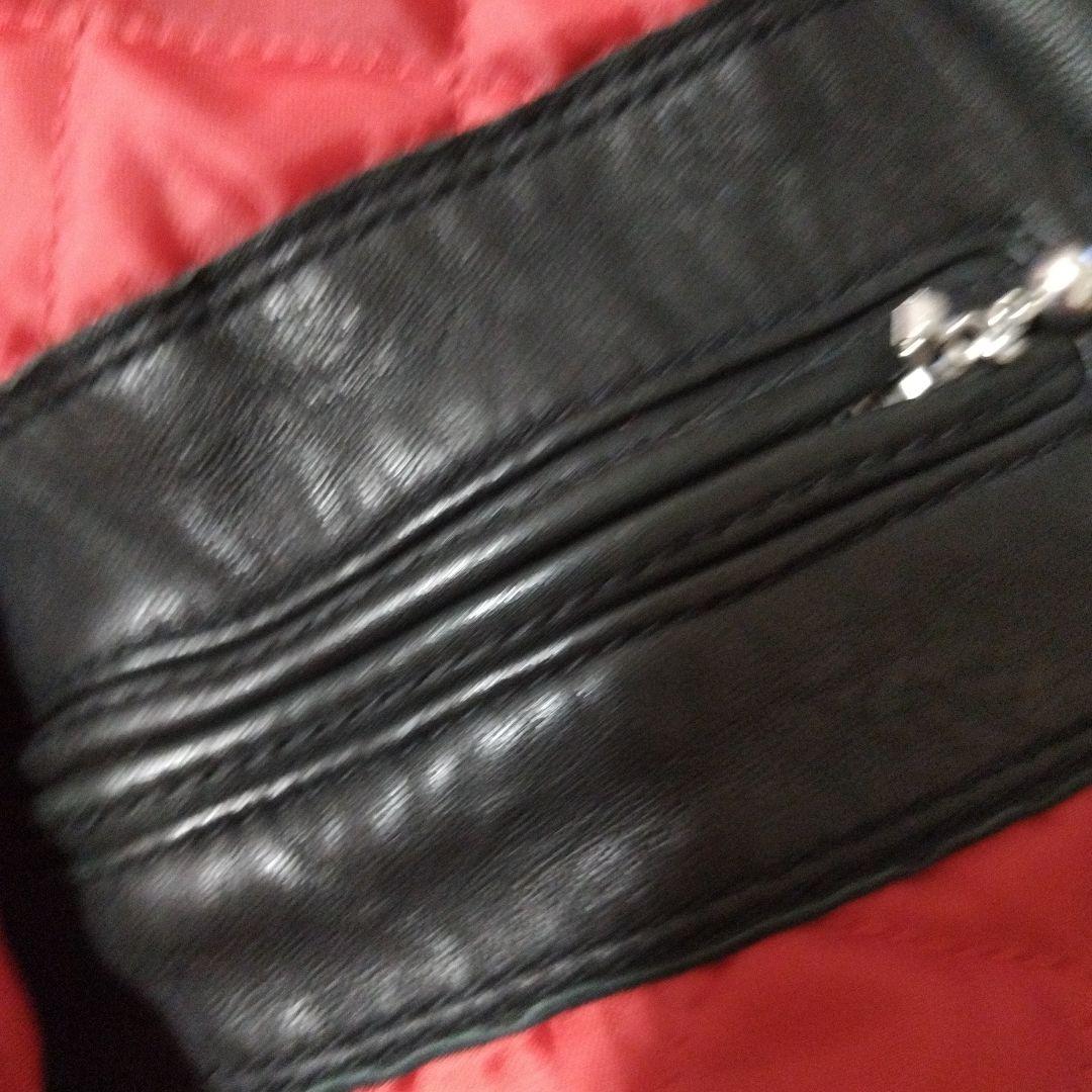 ナノユニバース ライダースレザージャケット 黒 本革