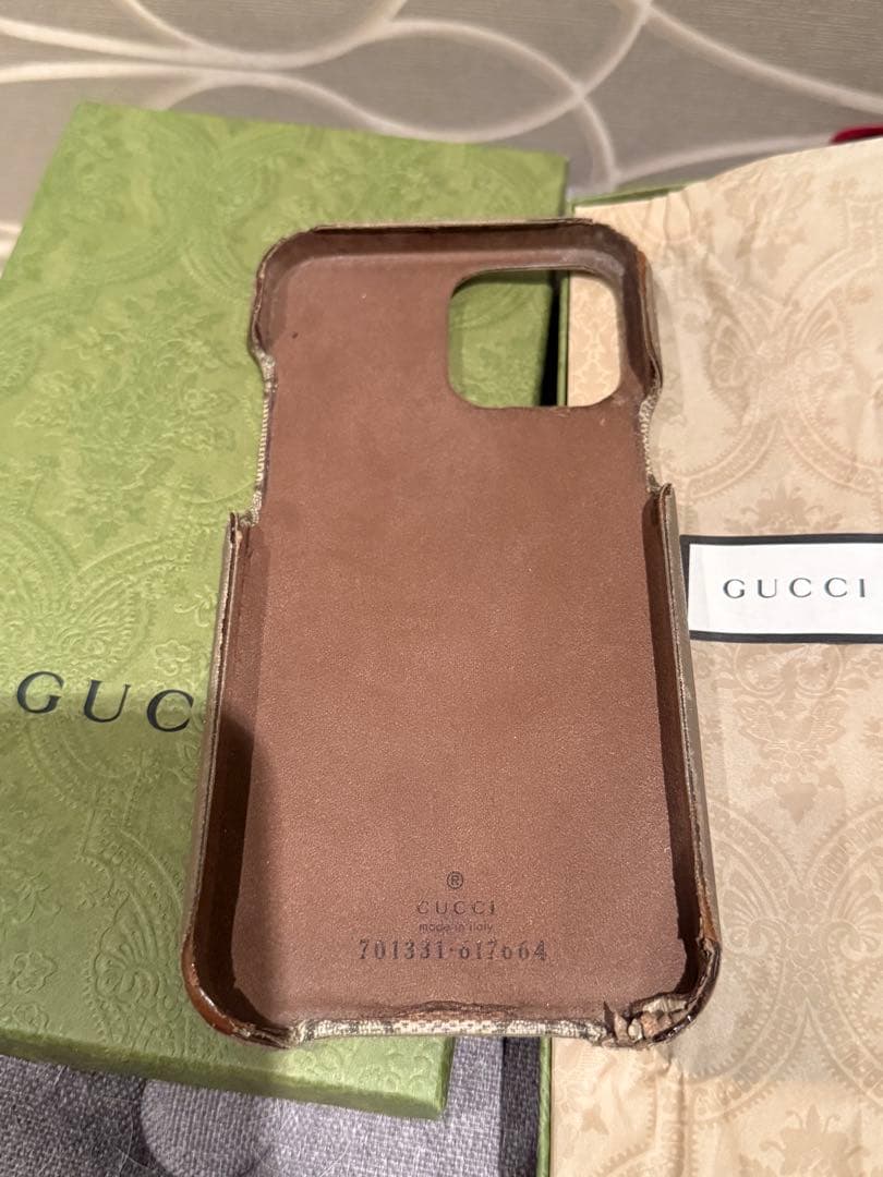 GUCCI　iPhone13promax　 スマホケース GGスプリーム